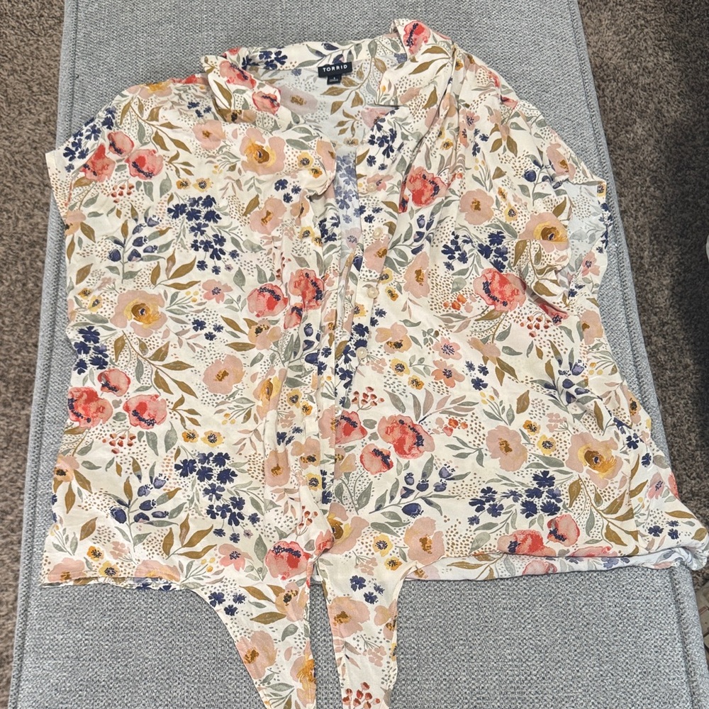 Torrid Floral Blouse - Multicolor